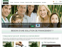 Tablet Screenshot of belgolux-finances.com